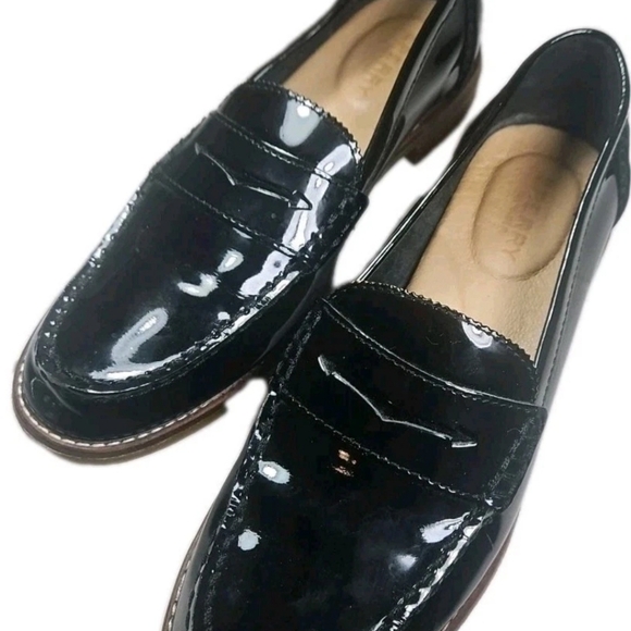 Sperry 7.5M Women Blk Patent Leather Chunky Winsor Penny Loafer Y2K Barbie[6D main image 12